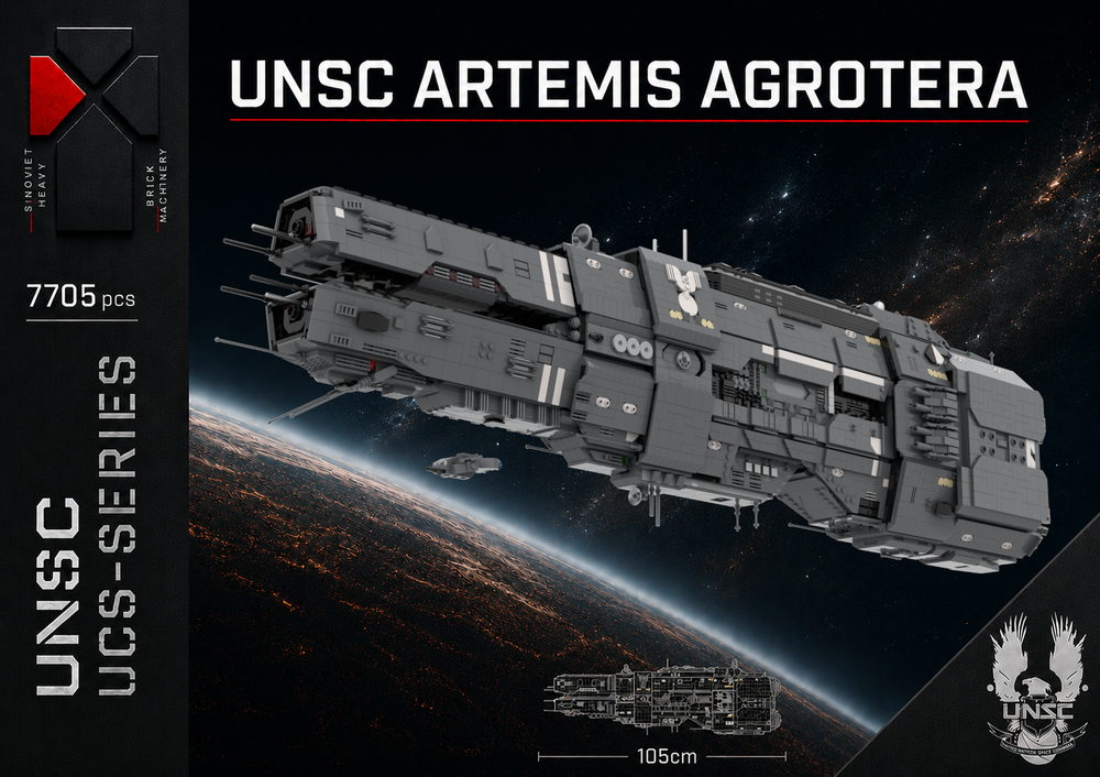 LEGO MOC-243432 Artemis-class Battlecruiser - UNSC Artemis Agrotera by ...
