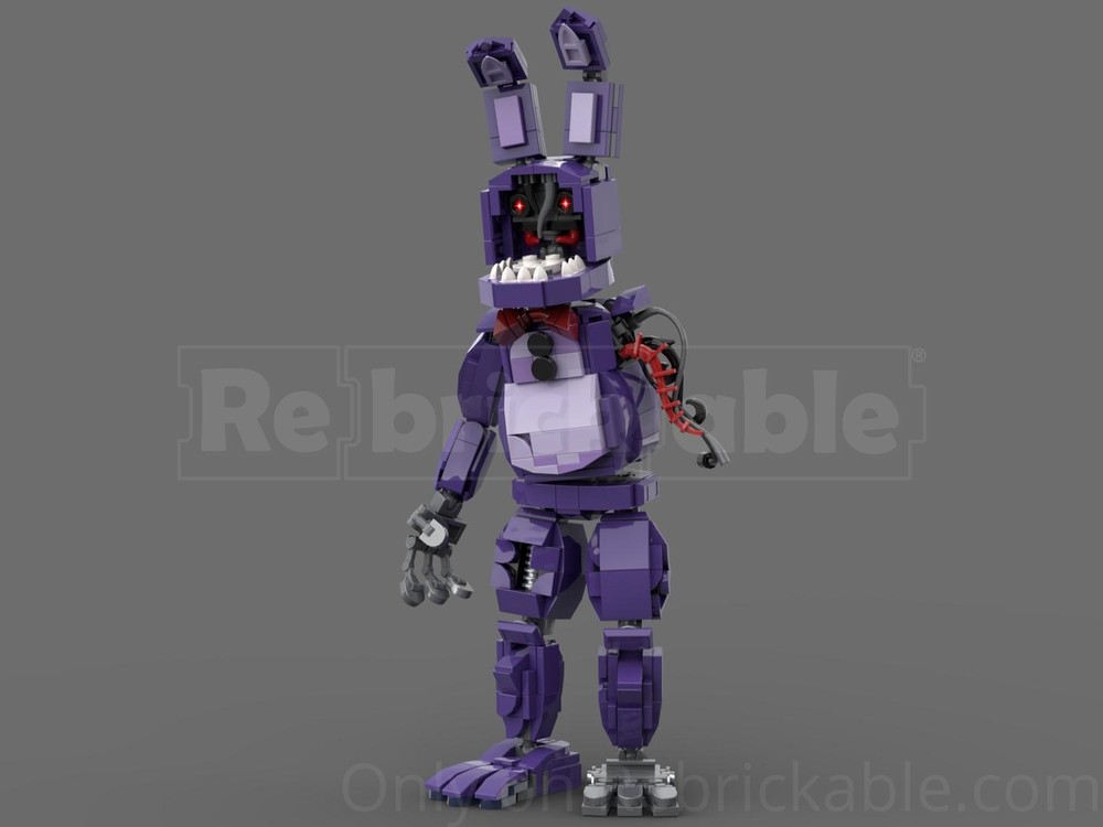 LEGO MOC-243440 Withered Bonnie (Five Nights at Freddy's) w/ Lighting ...