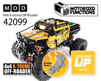42099 4X4 X-treme Off-Roader RC MOD for Powered Up & BuWizz Mortors