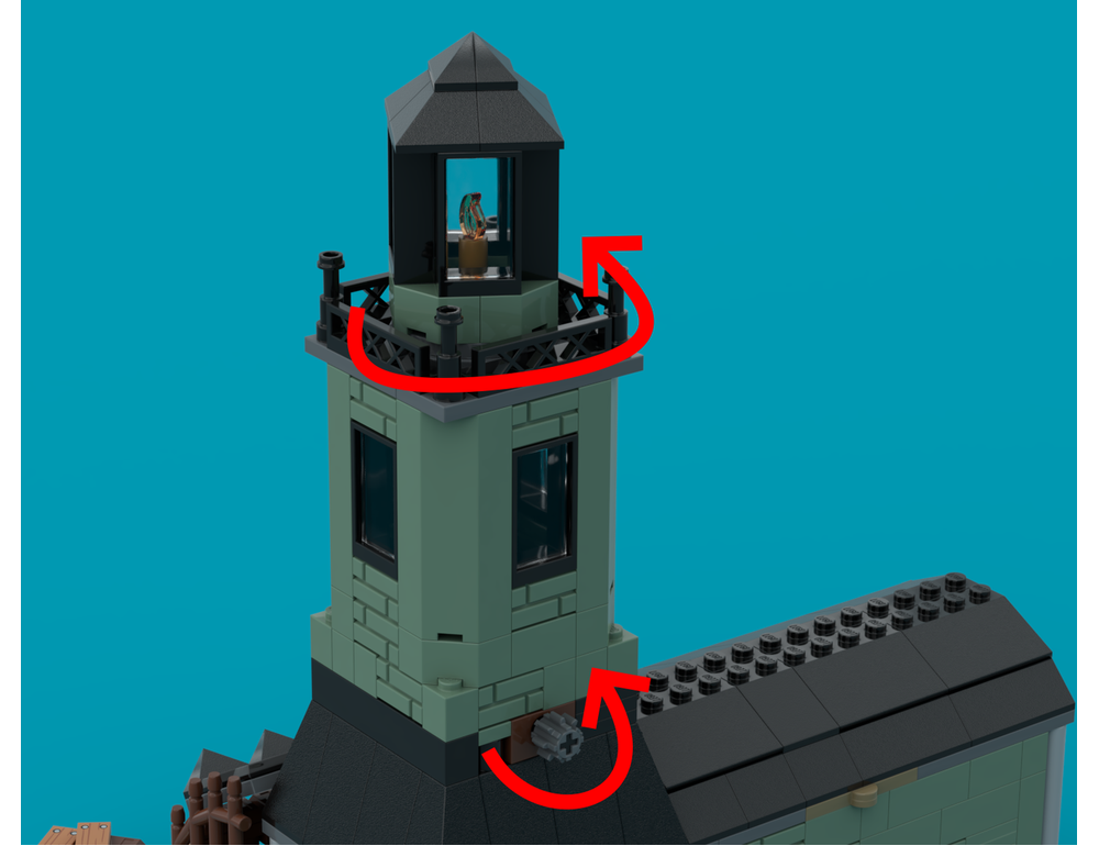 LEGO MOC Skeleton Point Lighthouse by Lefty2444 | Rebrickable - Build ...