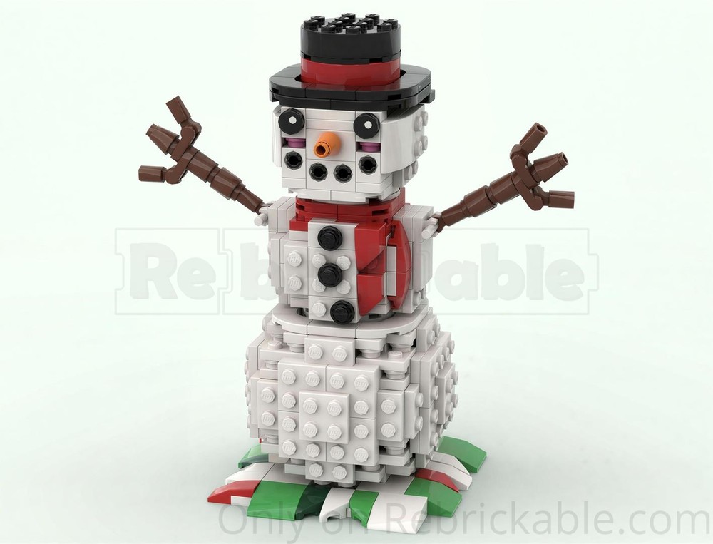 LEGO MOC-243503 Snow Man by joeld3485 | Rebrickable - Build with LEGO