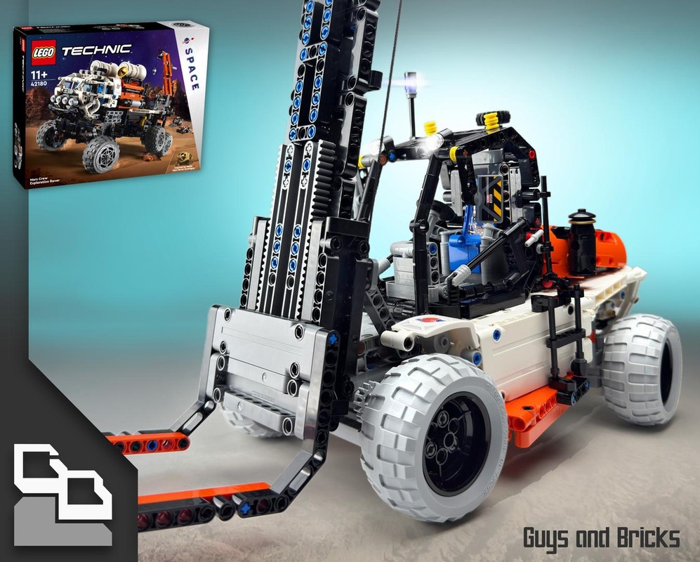 LEGO MOC-243586 Rough Terrain Forklift by Guys and Bricks | Rebrickable ...