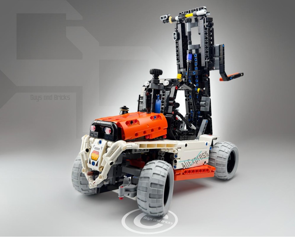 LEGO MOC-243586 Rough Terrain Forklift by Guys and Bricks | Rebrickable ...