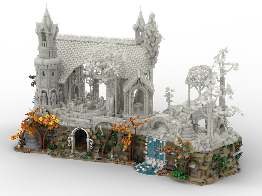 LEGO MOC-243614 10316 Base for Rivendell with an Ancestral Hall by