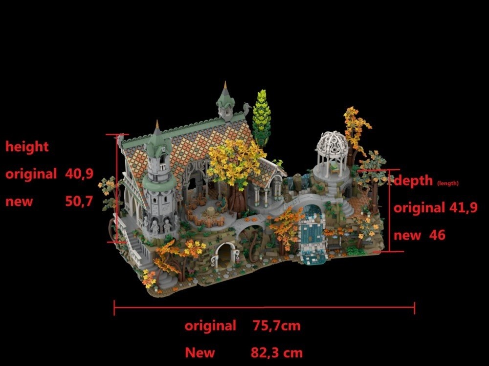 LEGO MOC-243614 10316 Base for Rivendell with an Ancestral Hall by Max ...