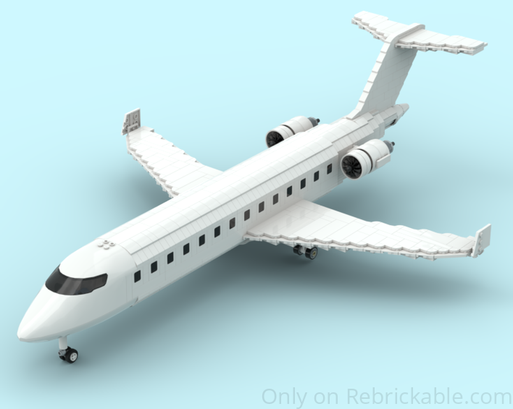 LEGO MOC-243759 Bombardier CRJ-700 by JojoTheBuilder | Rebrickable