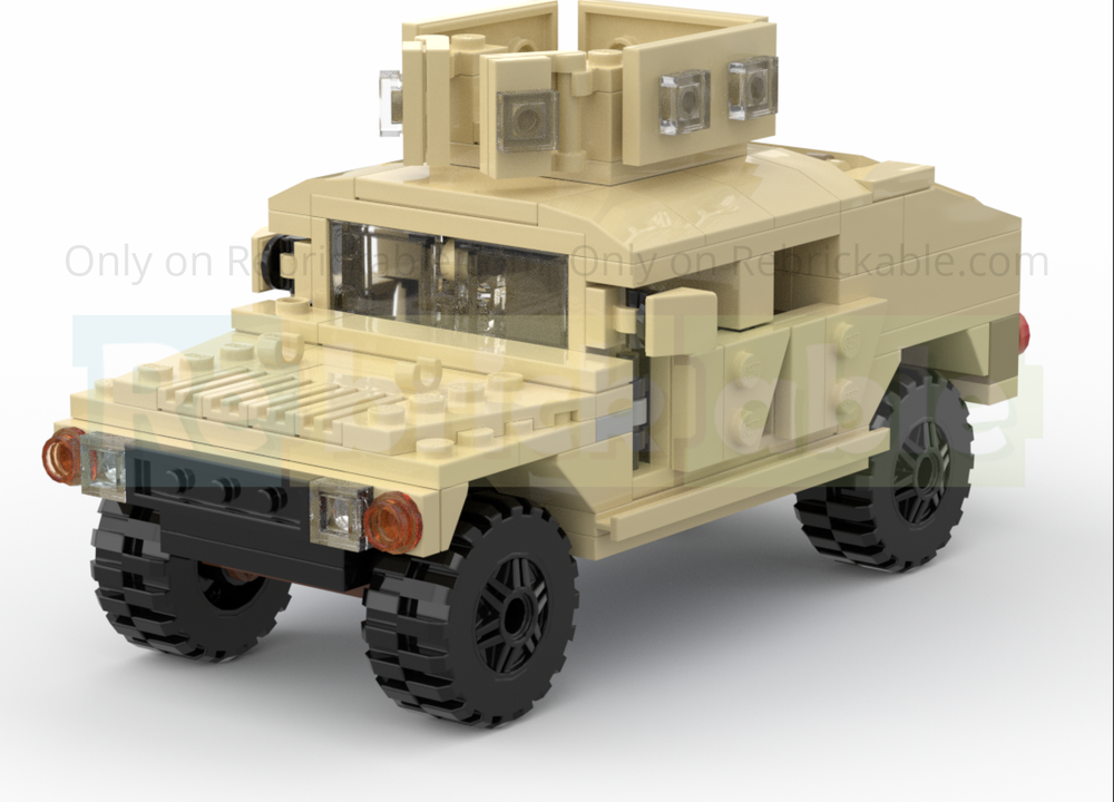 LEGO MOC-243761 M1114 HMMWV with turret by ASOR_Bricks | Rebrickable ...