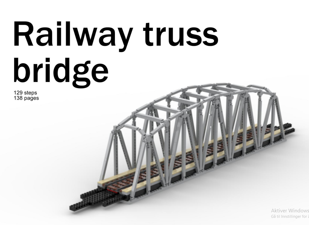 LEGO MOC-244007 Railway Truss Bridge by MaizeRanger | Rebrickable ...