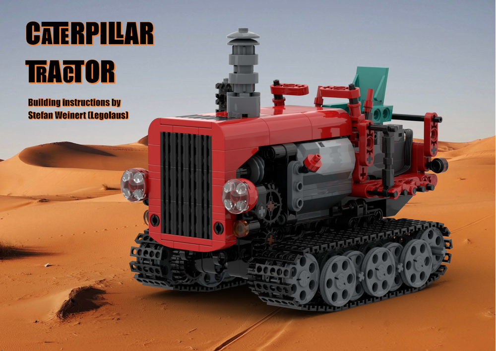 LEGO MOC Caterpillar Tractor (red Version) by legolaus | Rebrickable ...