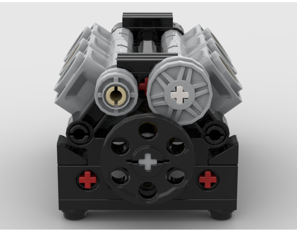 LEGO MOC V6 engine by Destruct0r_13 | Rebrickable - Build with LEGO