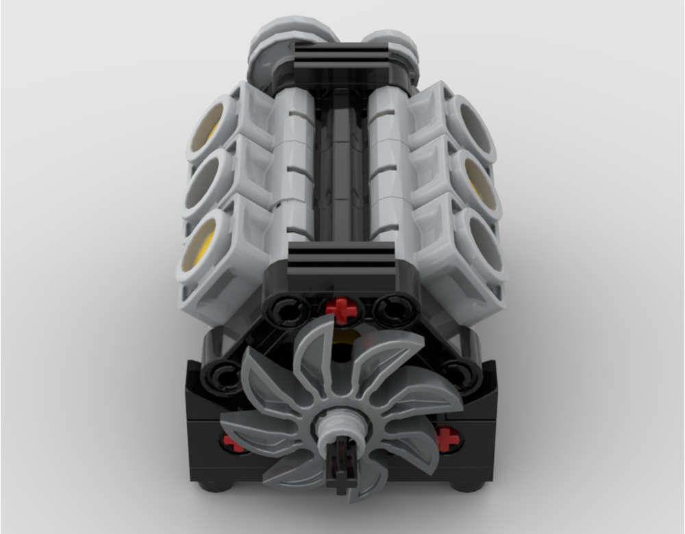 LEGO MOC V6 engine by Destruct0r_13 | Rebrickable - Build with LEGO