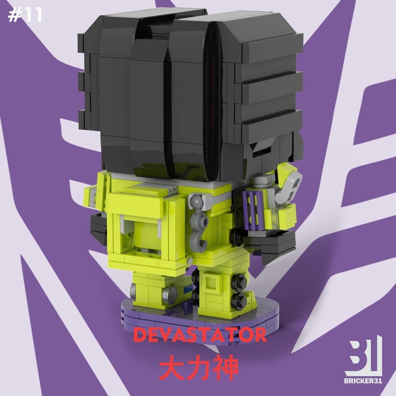 LEGO MOC-244105 MOC - Brickheadz DEVASTATOR by Bricker31