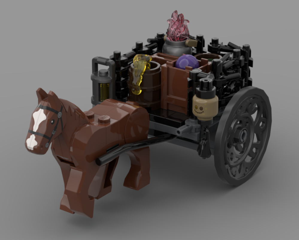 LEGO MOC Medieval cart by User13 | Rebrickable - Build with LEGO