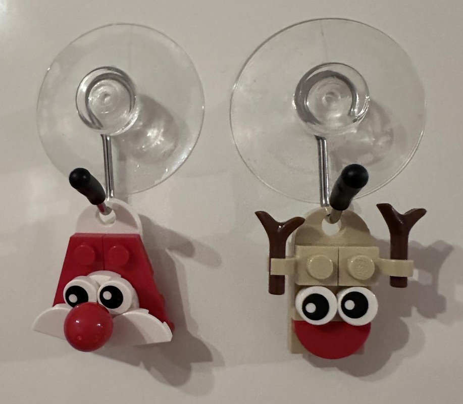 LEGO MOC-244251 Tiny Santa & Rudolf Ornaments by seriousplayandplayplay ...