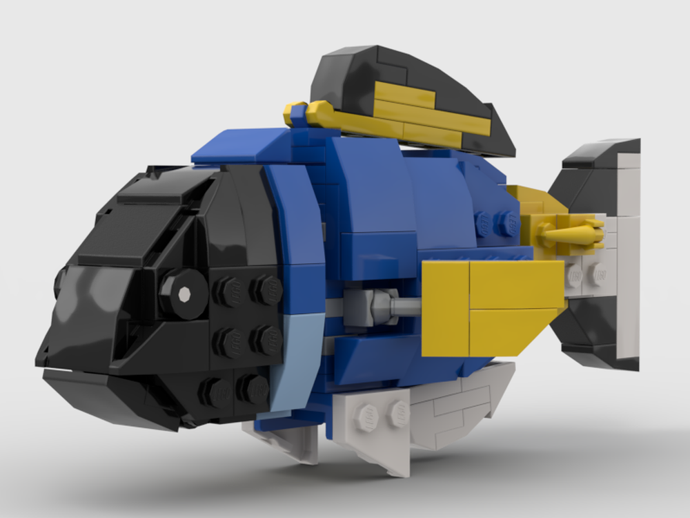 LEGO MOC-244299 Powder Surgeonfish by PeterRabbit | Rebrickable - Build ...