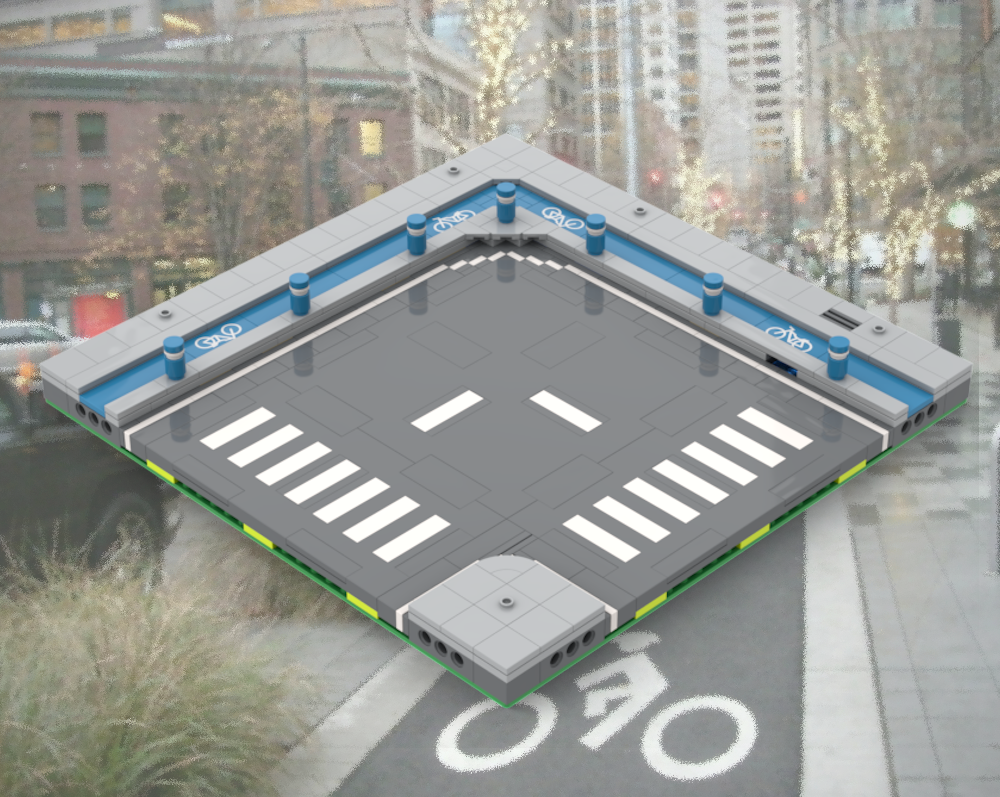 LEGO MOC-244326 MILS Road Bike Lane - Curve by Brickland Hills