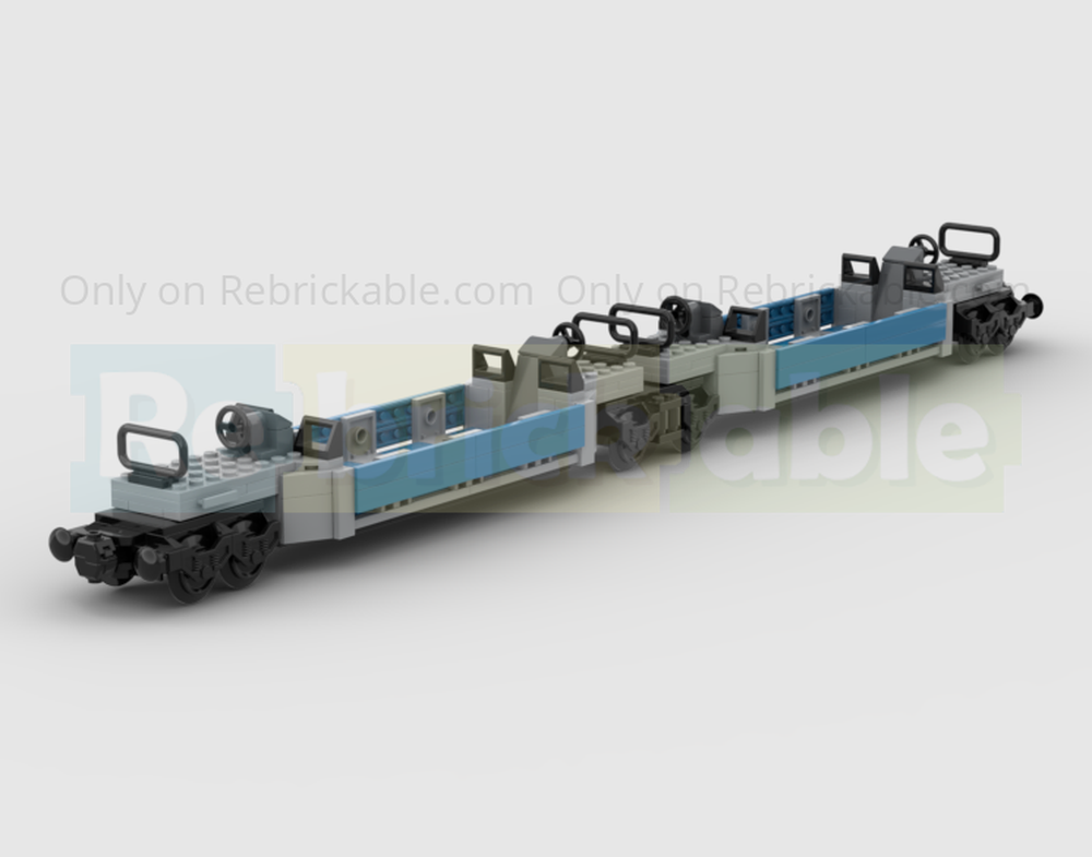 LEGO MOC-244396 Double Container Car by tand86 | Rebrickable - Build ...