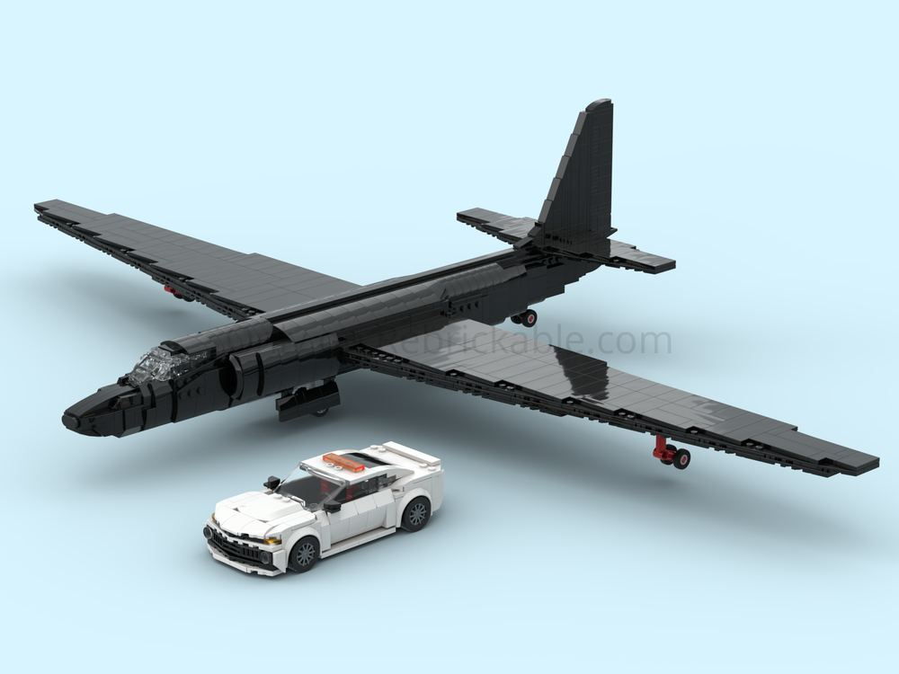 LEGO MOC-244417 U-2A Dragon Lady + Chase car by BespokeLegoDesigns