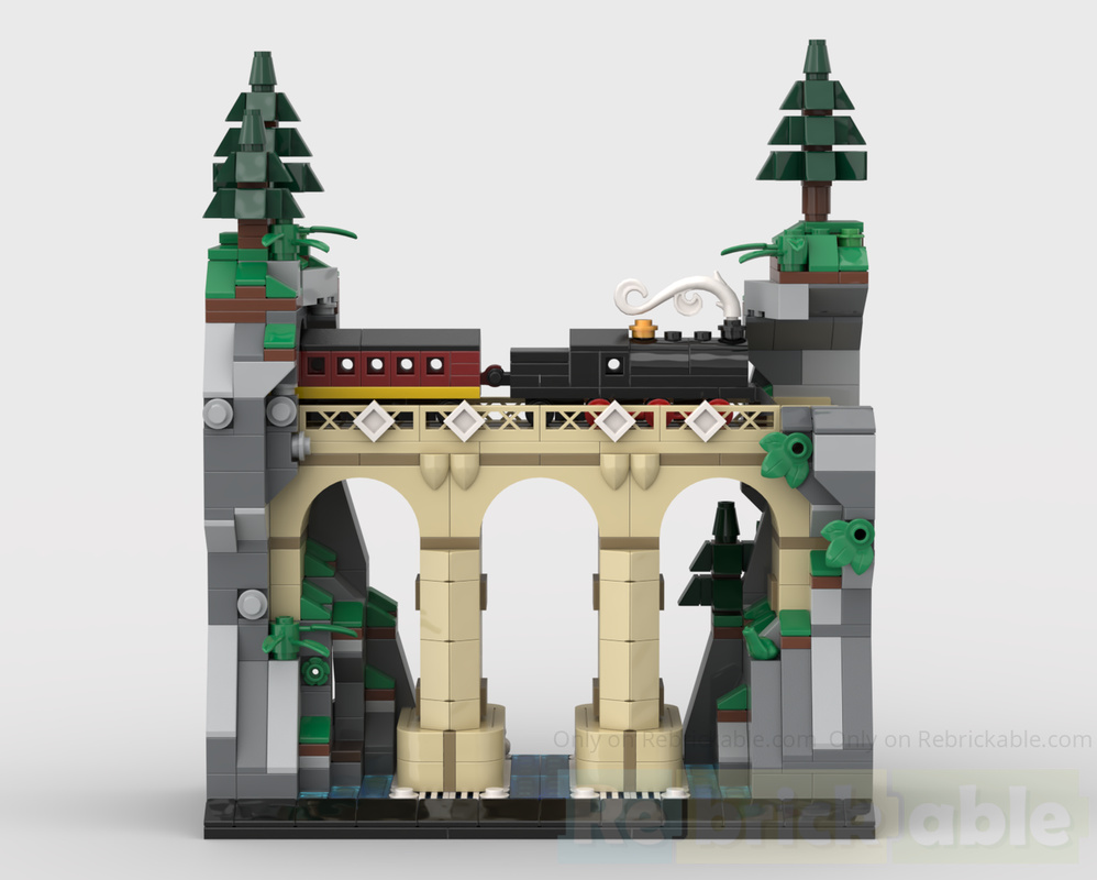 LEGO MOC-244604 Bridge-Gorge-Diorama by james_0609 | Rebrickable ...