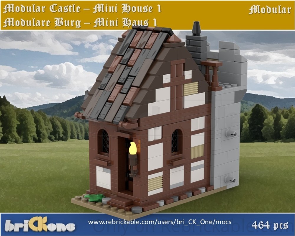 LEGO MOC-244717 Modular Castle Mini Houses Set - Mini Häuser Set by bri ...