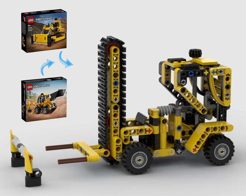 LEGO MOC-244752 Forklift 42197+42163 Alternate Build by ErikGS