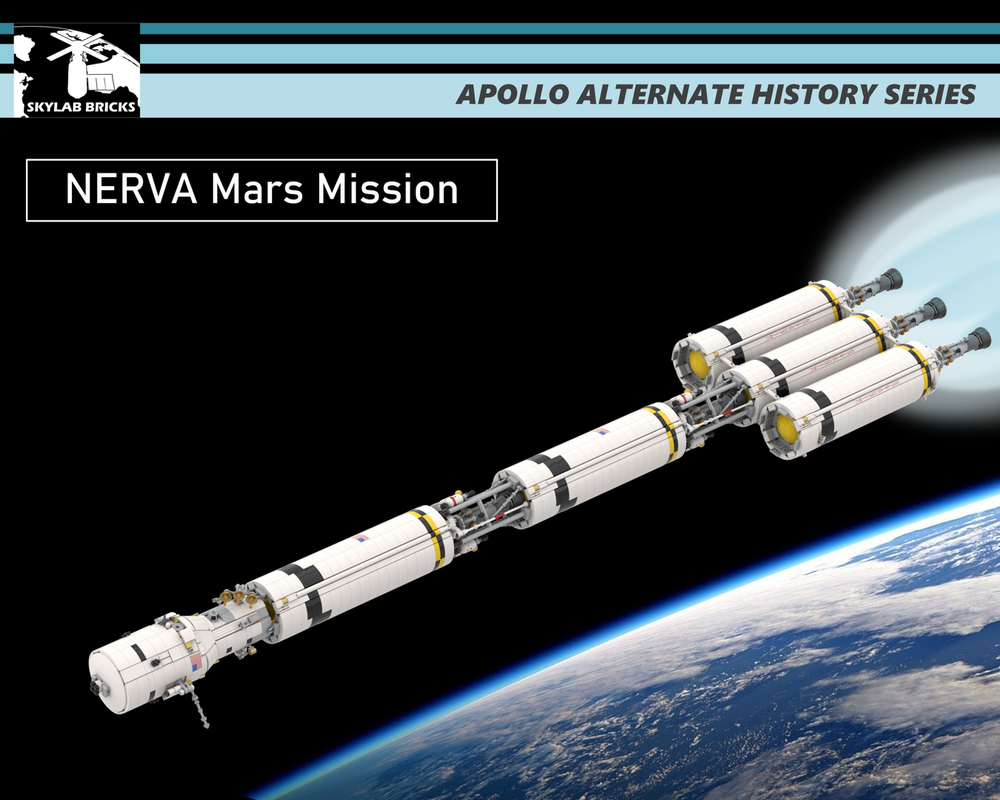 LEGO MOC-244787 NERVA Mars Mission IMIS Spacecraft 1:110 Scale by