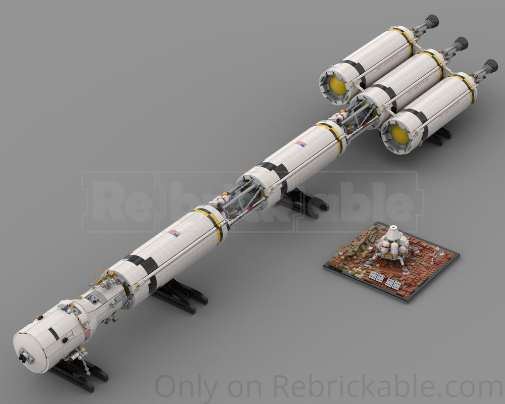 LEGO MOC-244787 NERVA Mars Mission IMIS Spacecraft 1:110 Scale by