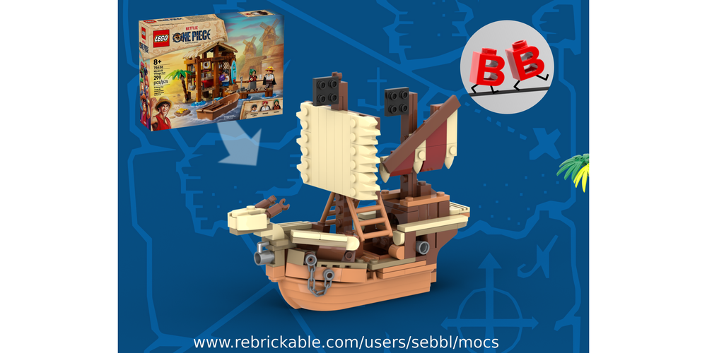 LEGO MOC-244823 75636: Pirate King's Merry Voyage & Windmill
