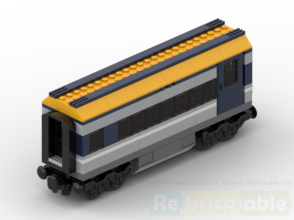 LEGO MOC-244825 60197 passenger car with door by LeFisch | Rebrickable ...