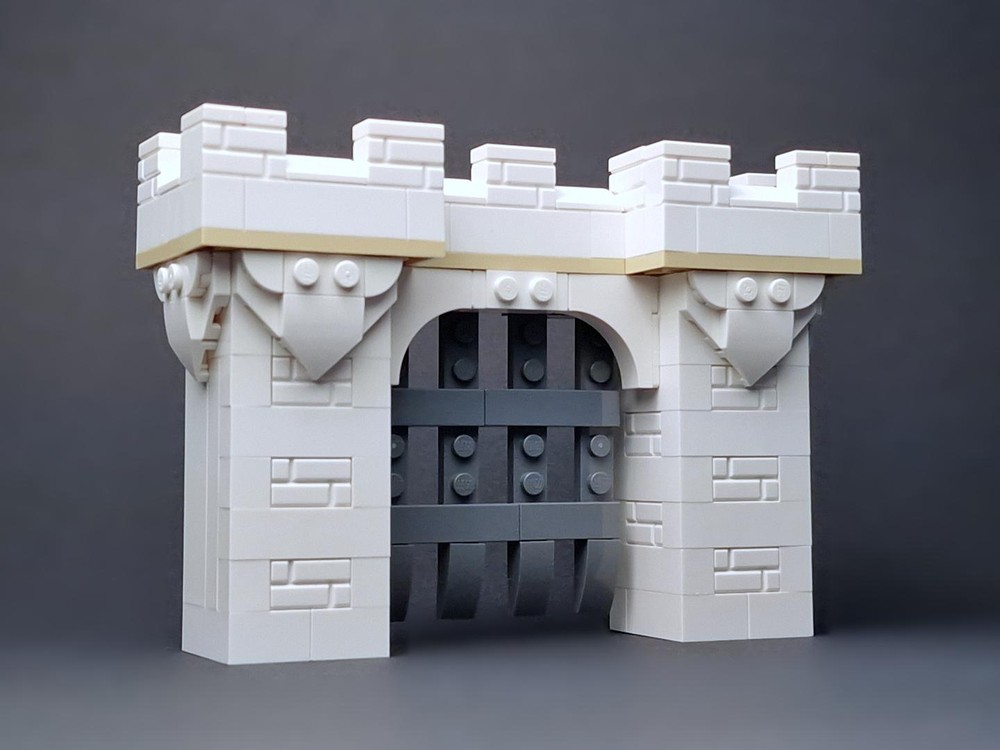 LEGO MOC-244875 White Castle Gate - Scenery by BricksByPeter ...