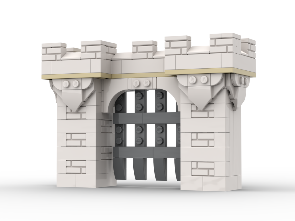 LEGO MOC-244875 White Castle Gate - Scenery by BricksByPeter ...