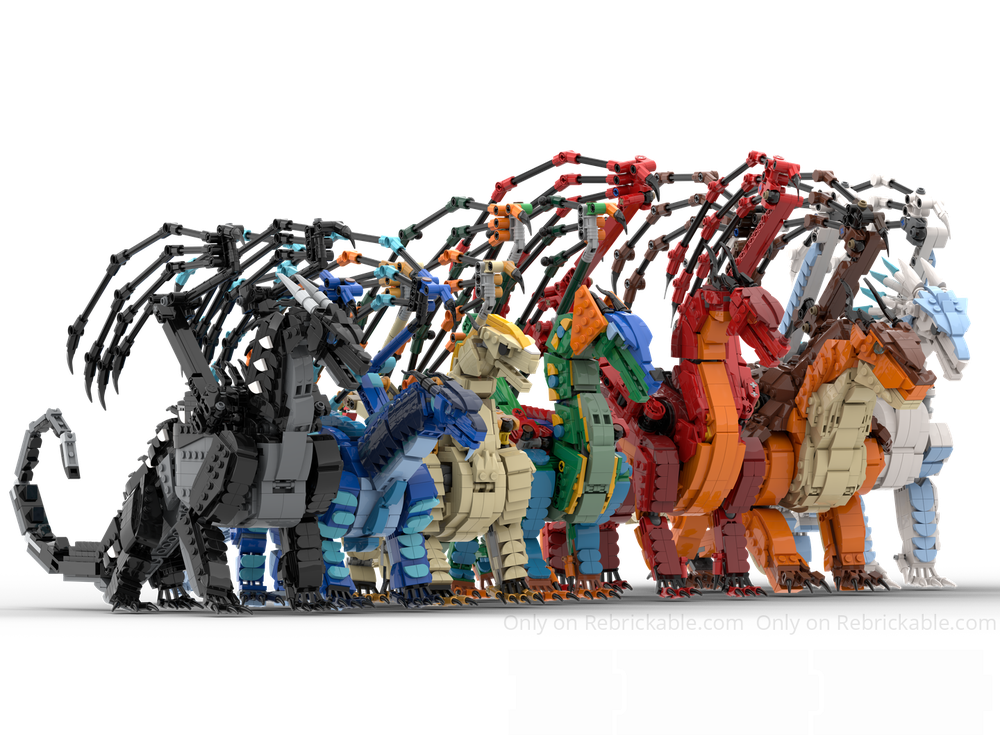 LEGO MOC-245031 Pyrrhian Tribe Collection (Wings of Fire) by