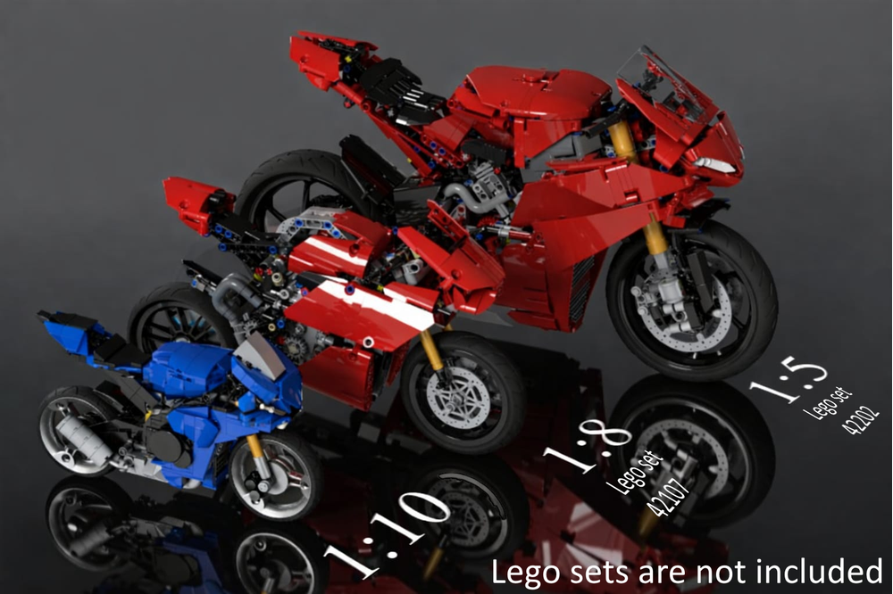LEGO MOC-245309 Yamaha R1 1:10 by 3run0 | Rebrickable - Build with LEGO