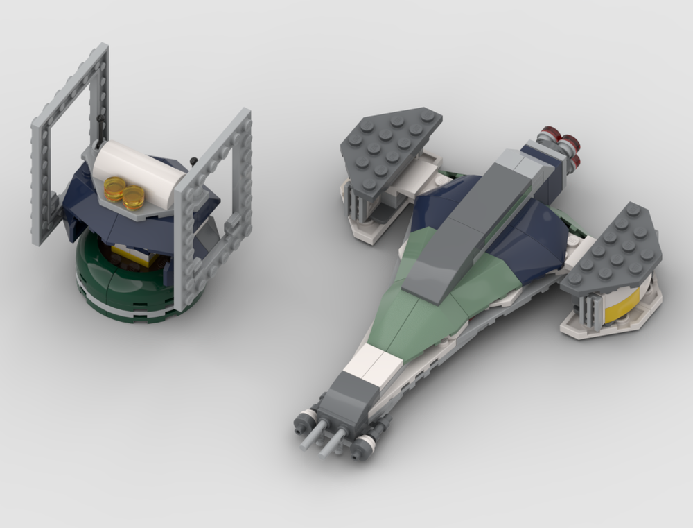 75433 Bounty Hunter Starfighter and Intel Outpost