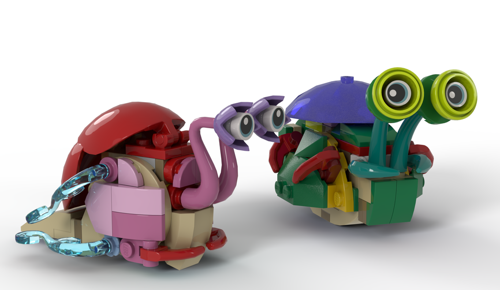 LEGO MOC-245450 31158 Snails by b3ar | Rebrickable - Build with LEGO