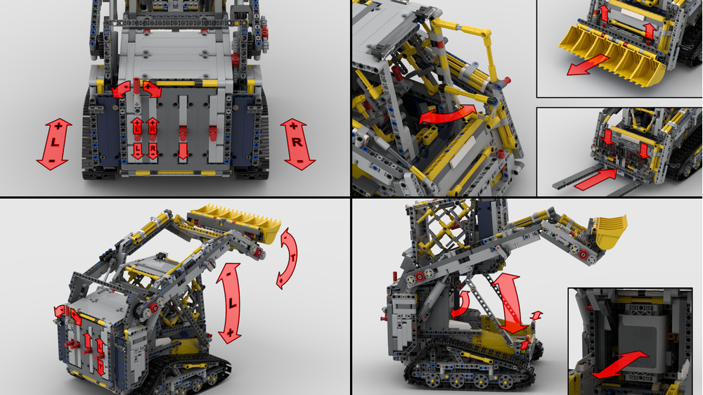LEGO MOC-245482 Compact Track Loader by Bl@ckSp@rk | Rebrickable ...
