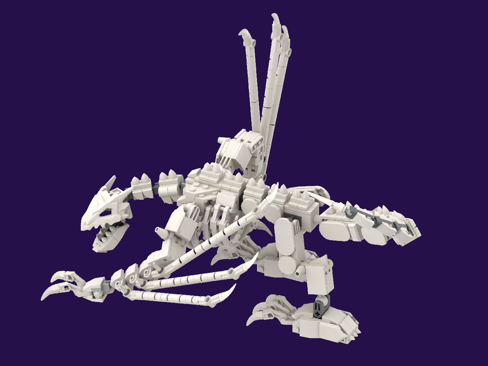 LEGO MOC245494 Skulkin Dragon (skeleton dragon) by fishysalmon02