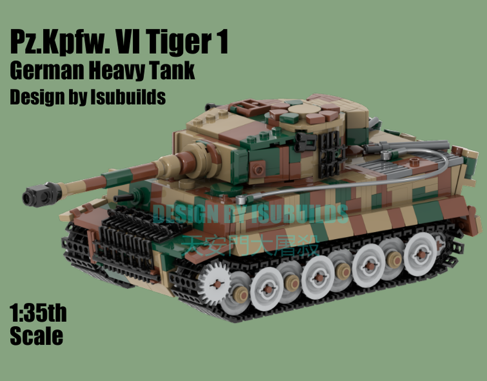 LEGO MOC-245825 Pz.Kpfw. VI Tiger 1 by Isubuilds | Rebrickable