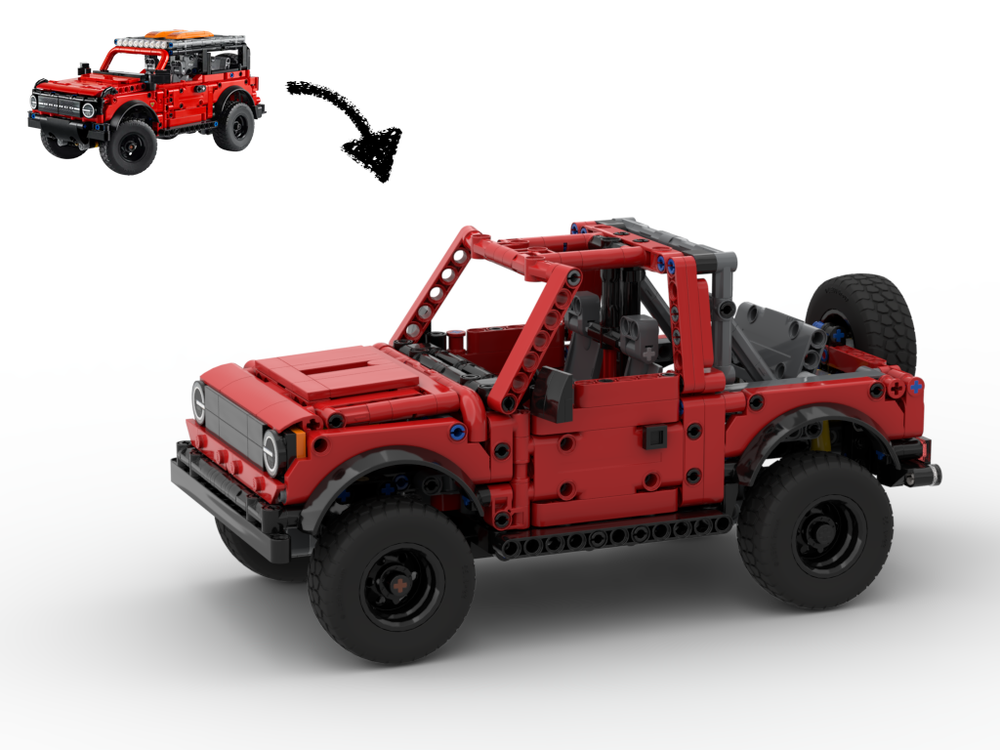 LEGO MOC-245910 42213 C model Suzuki Samurai by gyenesvi