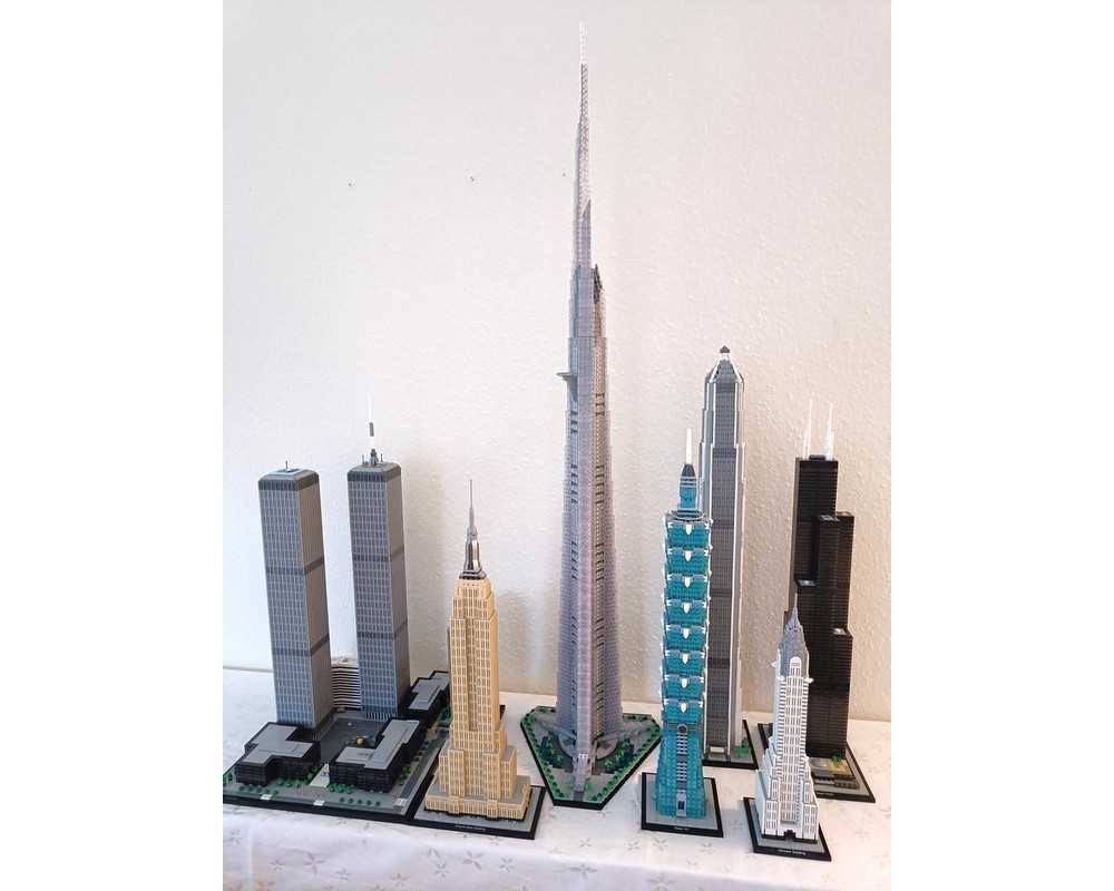 LEGO MOC-246046 Jeddah Tower 1:800 Scale by SPBrix | Rebrickable