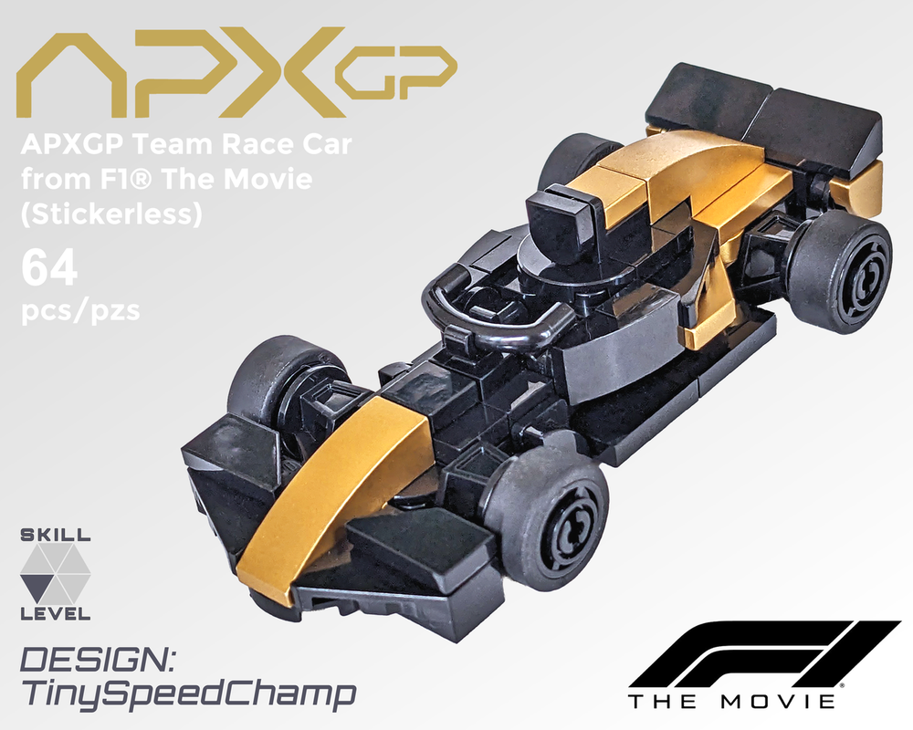 LEGO MOC Tiny APXGP Team Race Car from F1 The Movie by TinySpeedChamp ...