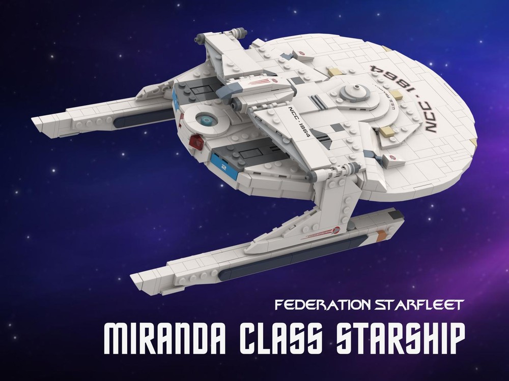 LEGO MOC-246080 Miranda Class Starship, Star Trek (USS Reliant) by