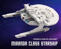 LEGO MOC-246080 Miranda Class Starship, Star Trek (USS Reliant) by