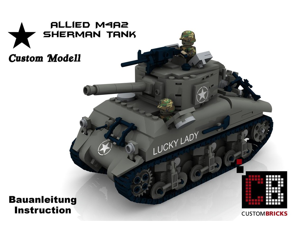 lego ww2 sherman tank