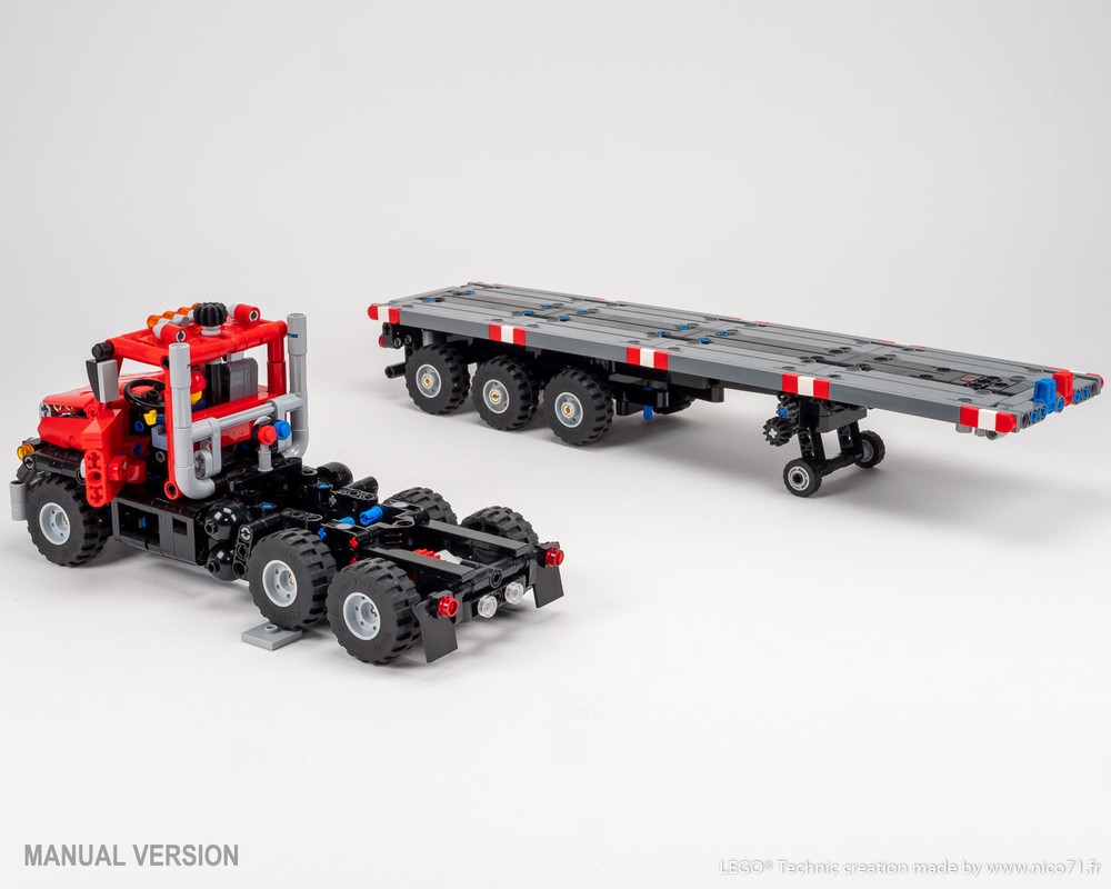 LEGO MOC-246143 Heavy-Duty Truck and Steering Axle Trailer by Nico71 ...