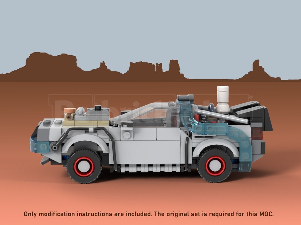 LEGO MOC-246210 BTTF 3 - Desert DeLorean (mod for 77256) by