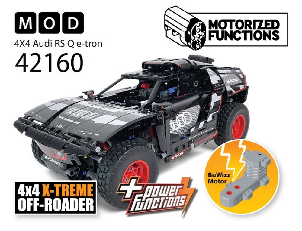 LEGO MOC-246225 42160 Audi RS Q e-tron RC MOD for Power Function
