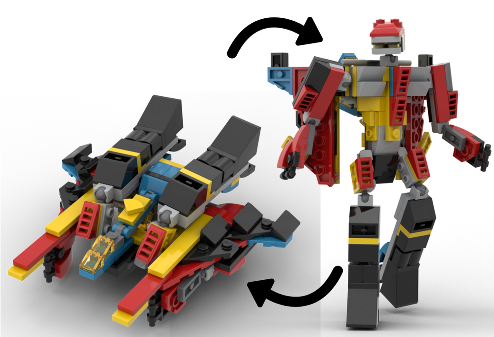 LEGO MOC-246391 31124 Vic Viper Transform Robot by snakehelios ...