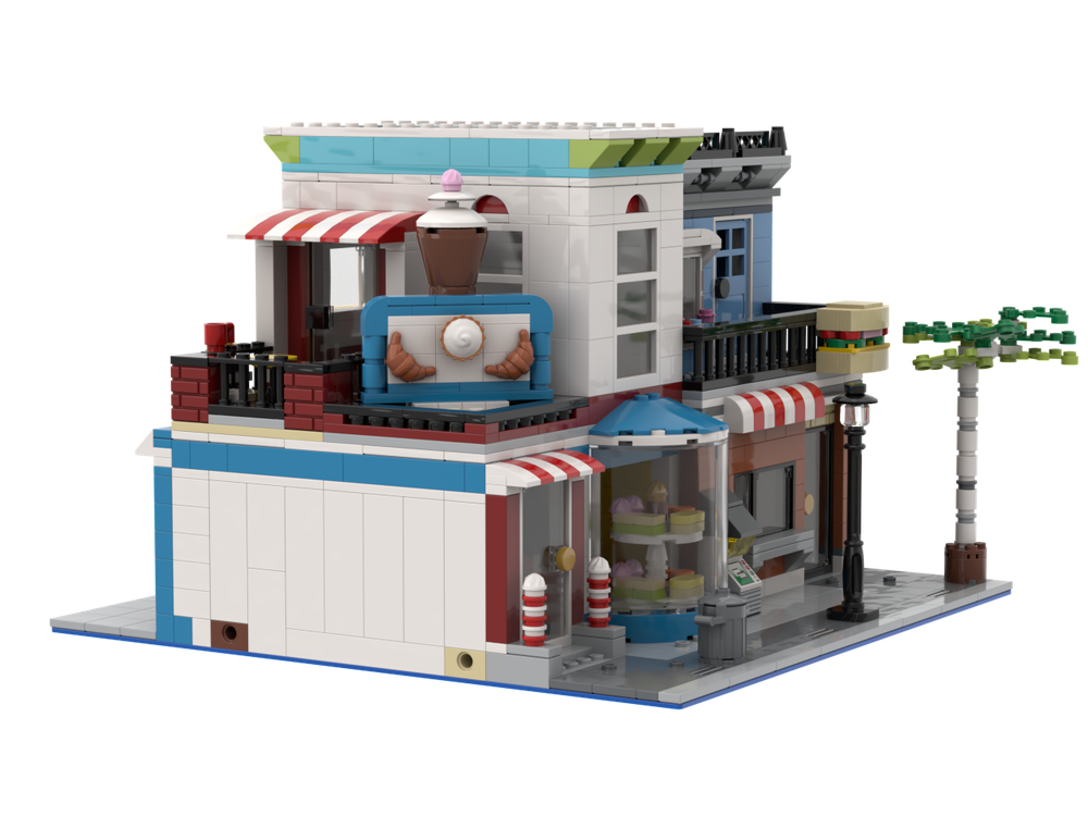 LEGO MOC Food Court by Klaartje68 | Rebrickable - Build with LEGO