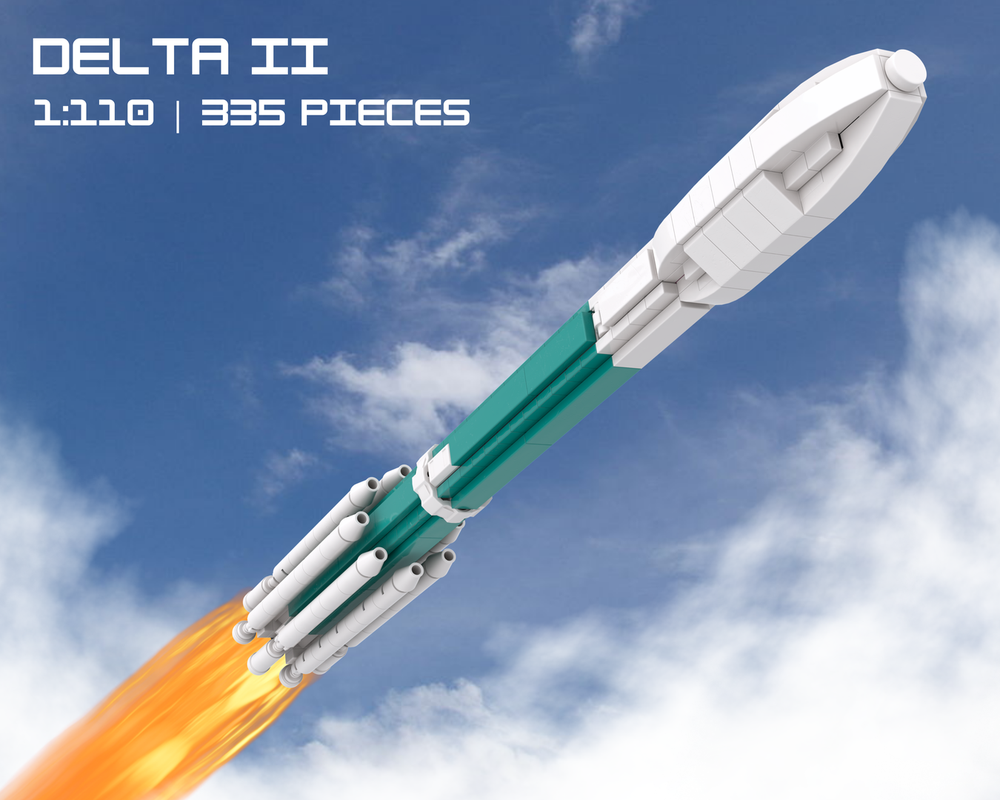 LEGO MOC-246411 Delta II | 1:110 by emrysbricks | Rebrickable - Build ...